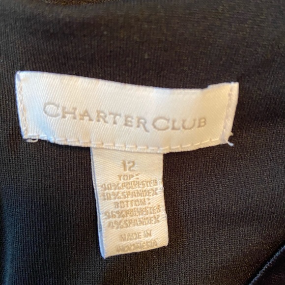 Charter Club Velvet Dress with bow - Picture 4 of 4